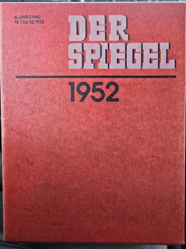 Der spiegel jahrgang 1952 - spiegel,, jahrgang,
